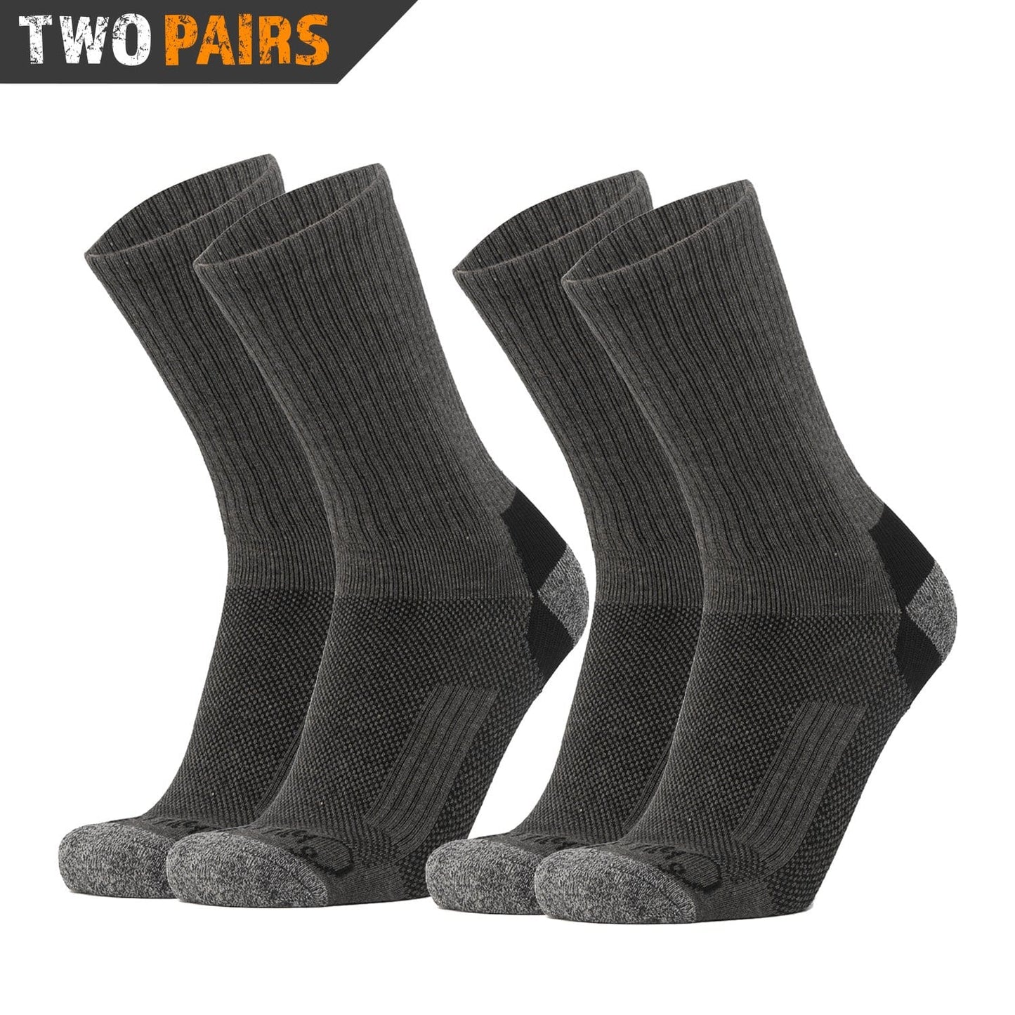 Chill Boys Bamboo hiking socks for men two pairs boot socks