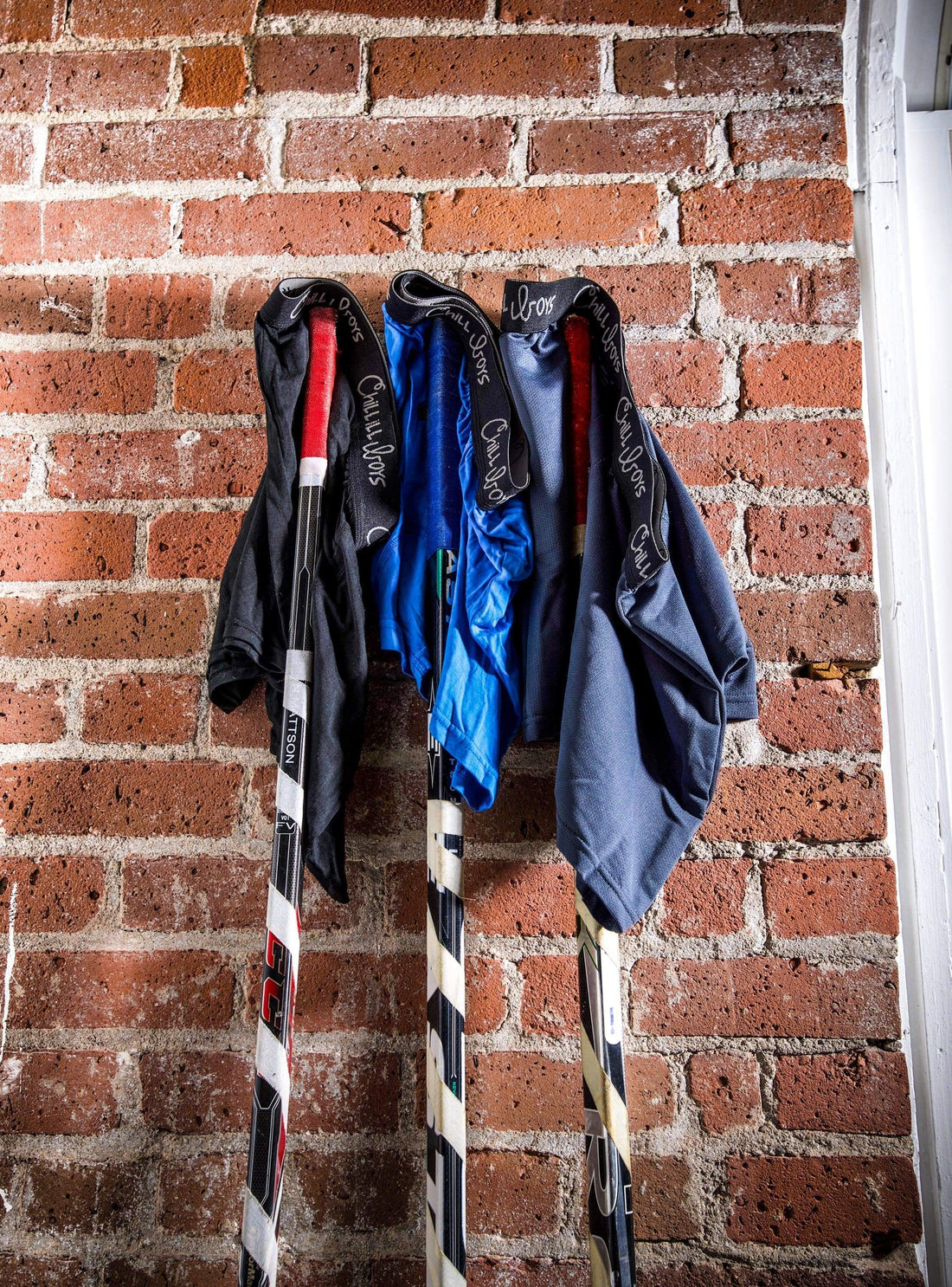 Chill Boys Boxers on hockey sticks. Men's Boxers