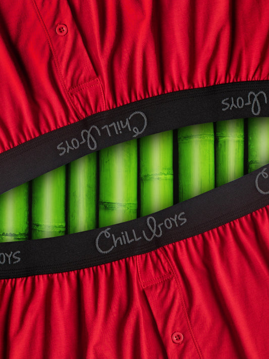 red bamboo men's underwear bamboo boxers boxer shorts