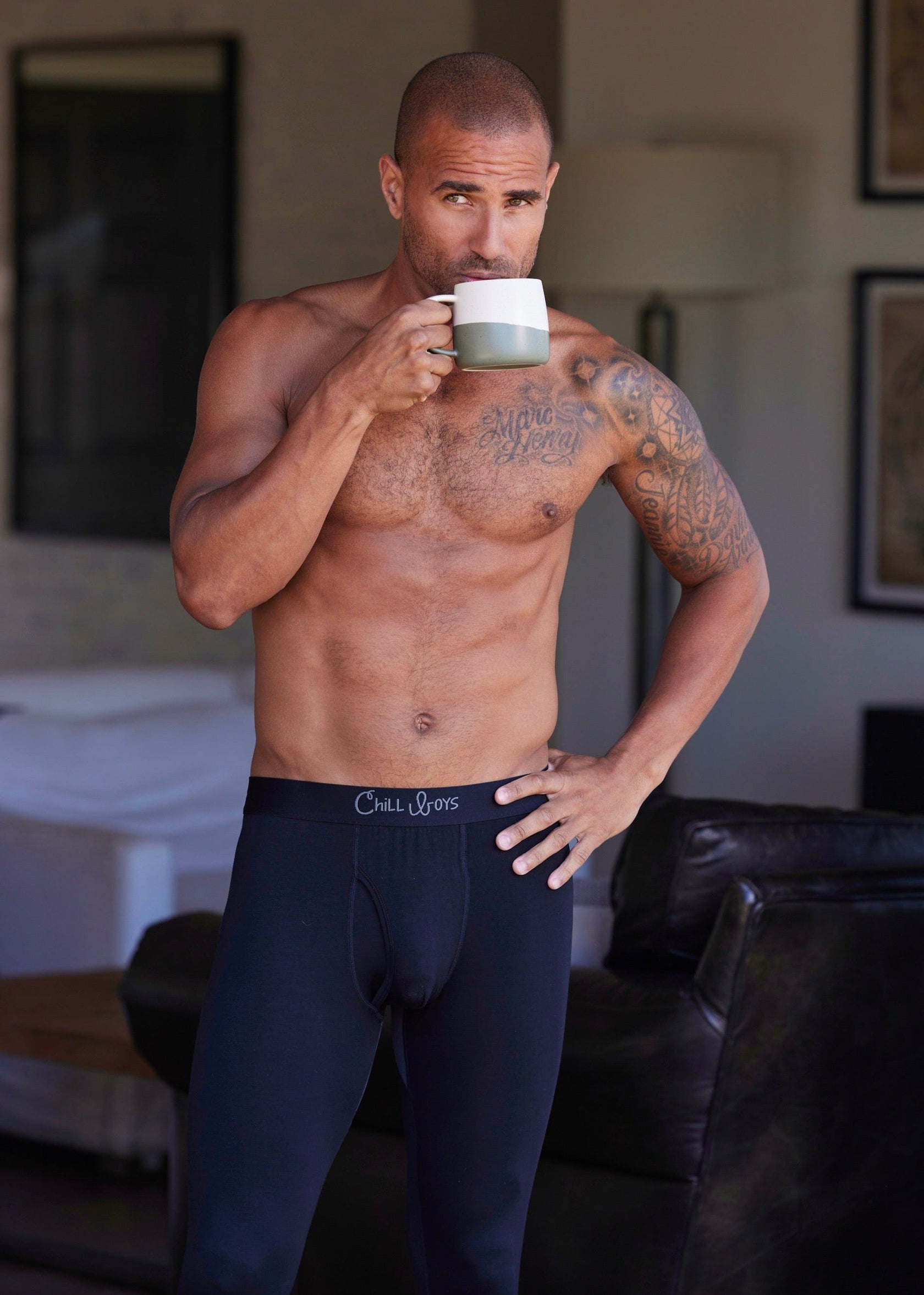 Buy Bamboo Long Underwear For Men Men's Bamboo Athletic Leggings