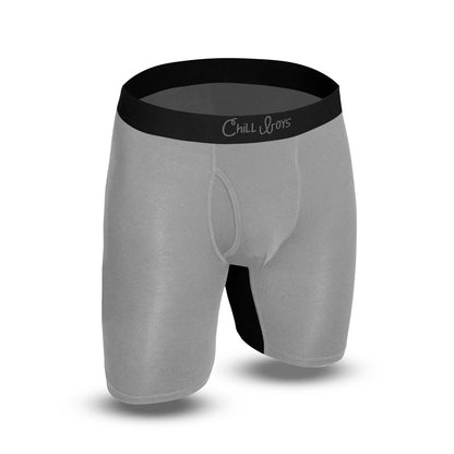 Grey boxer briefs with no chafing area