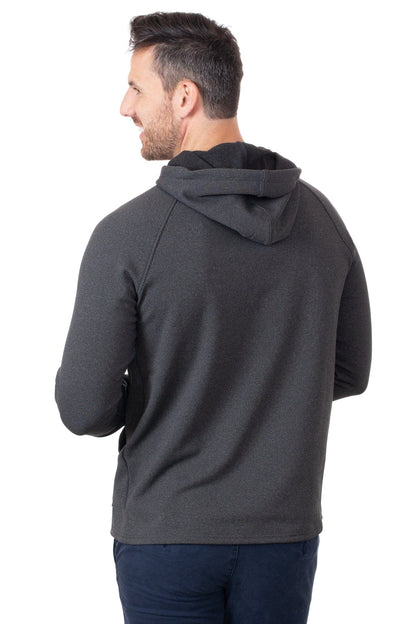 Men's hoodie back dark gray