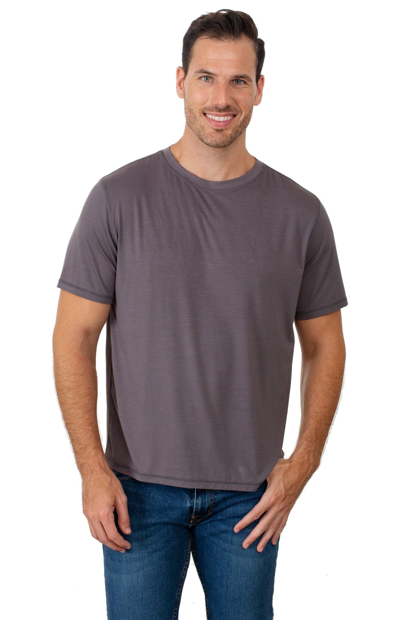 Chill Boys Butter Soft Bamboo T-Shirt - The Softest Men’s T-Shirt - Slate Gray