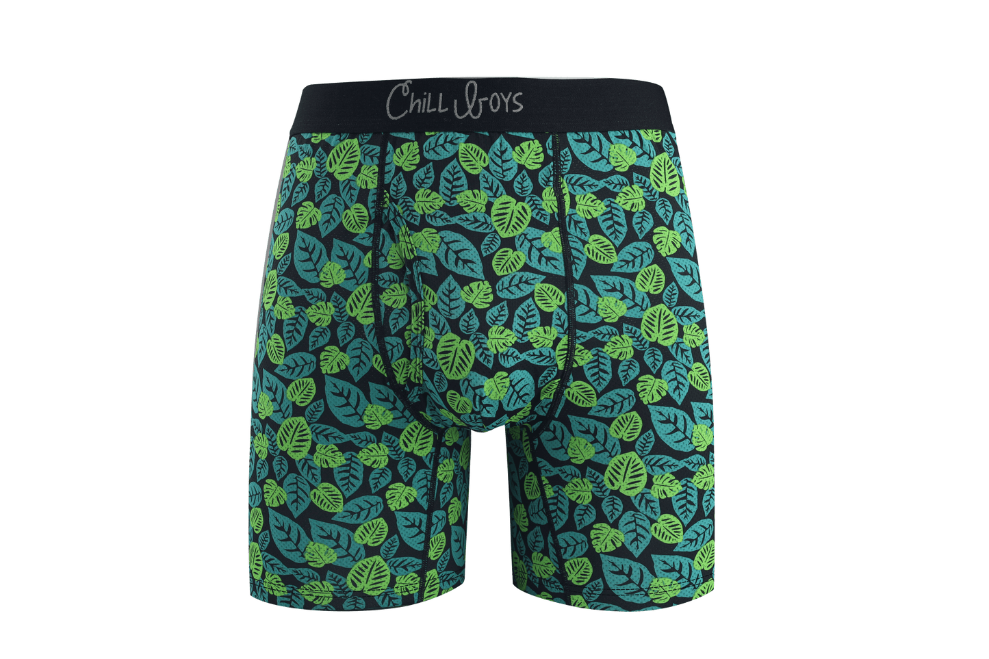 chill boys tropical print boxer briefs front